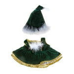 16" Velvet Christmas Gown and Cap
