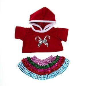 16" Candy Cane Hoodie and Skirt
