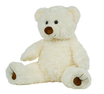 16" White Twist Bear