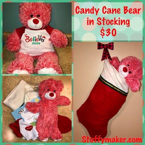 Candy Cane Bear Stocking Kit